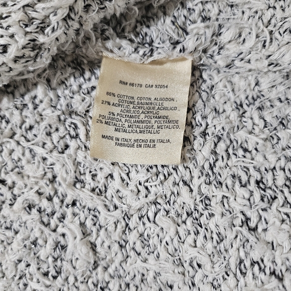 ett:twa by Anthropologie Fringe Boucle Open Cardigan Jacket Medium - Picture 4 of 7